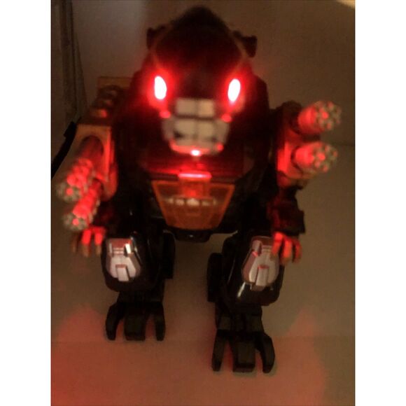 Happy Kid 2006 Toy Battery Operated Robot Dinosaur Action Robot 8". W/ Lights - Picture 5 of 15